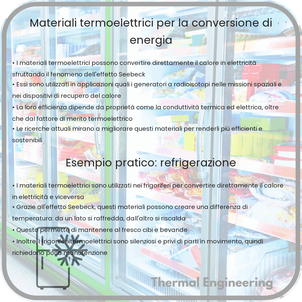 Materiali termoelettrici per la conversione di energia