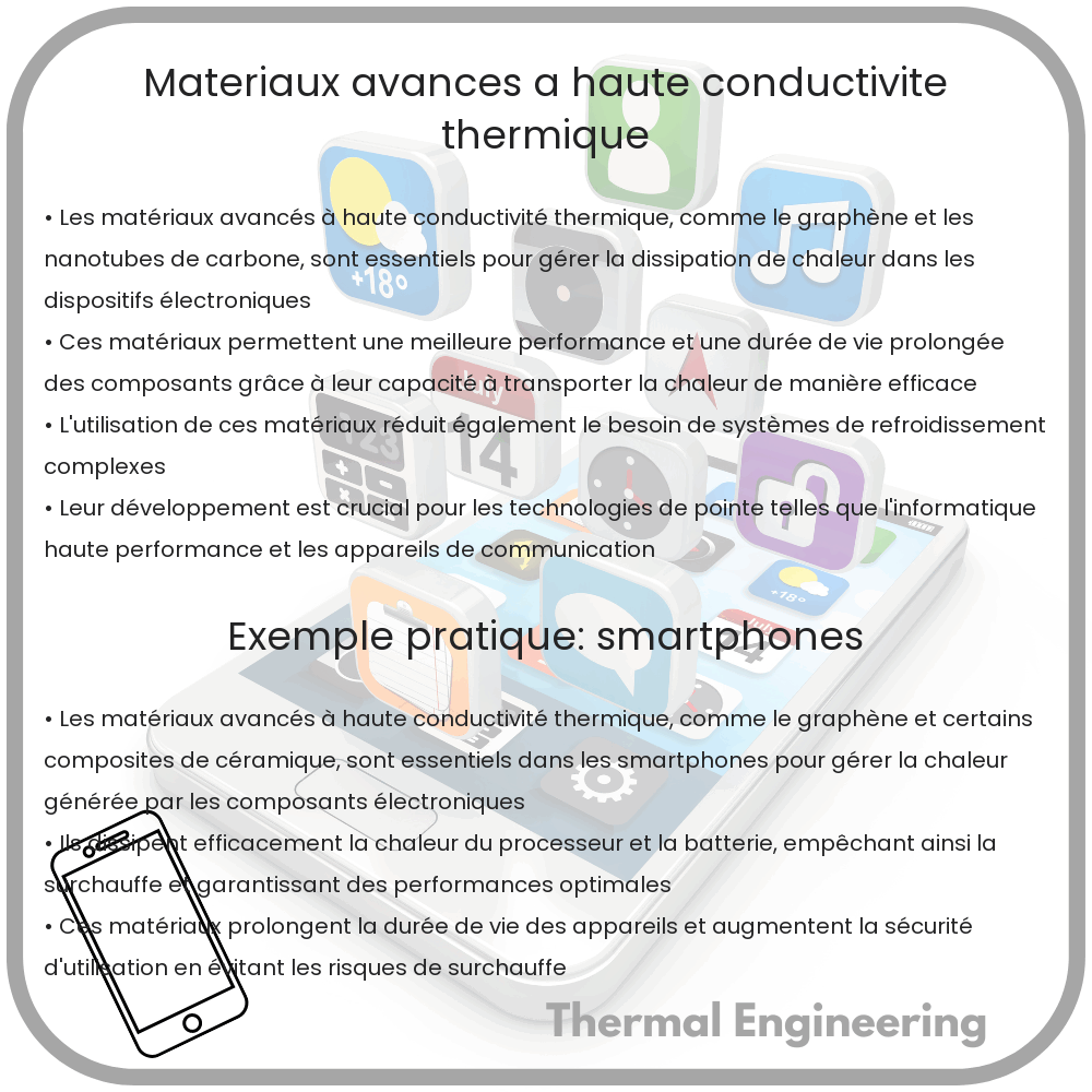 Matériaux avancés à haute conductivité thermique