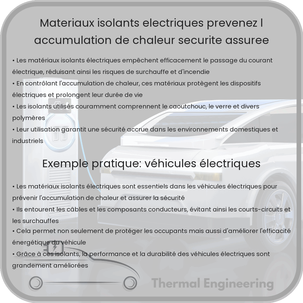 Matériaux Isolants Électriques | Prévenez l'Accumulation de Chaleur, Sécurité Assurée