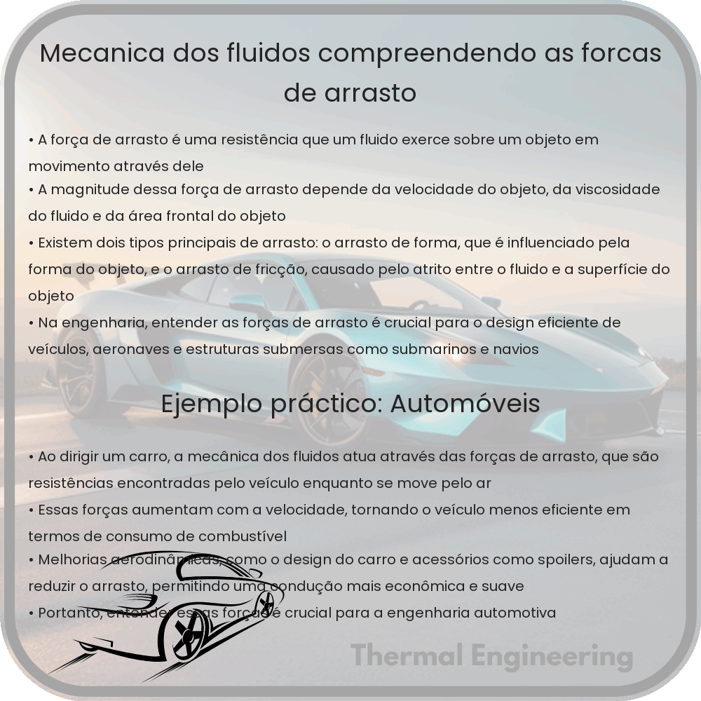 Forcas Mecânica dos Fluidos: Compreendendo as Forças de Arrasto