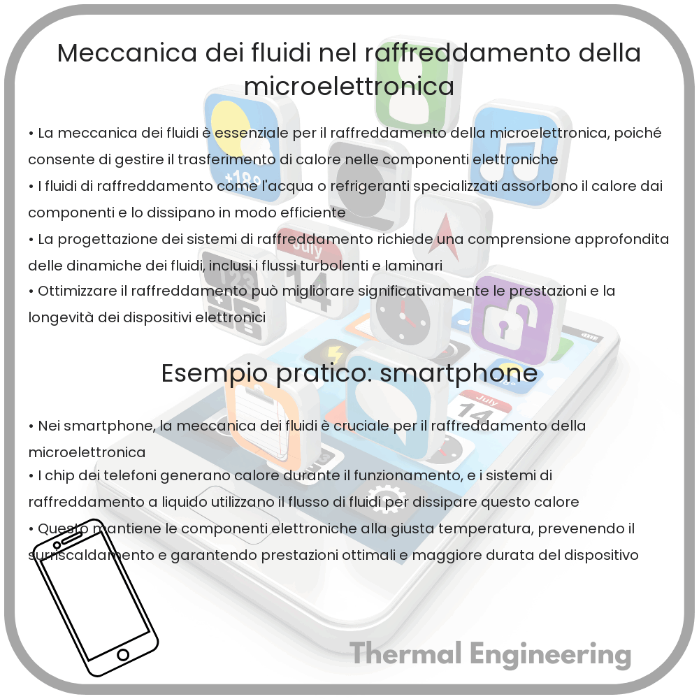 Meccanica dei fluidi nel raffreddamento della microelettronica