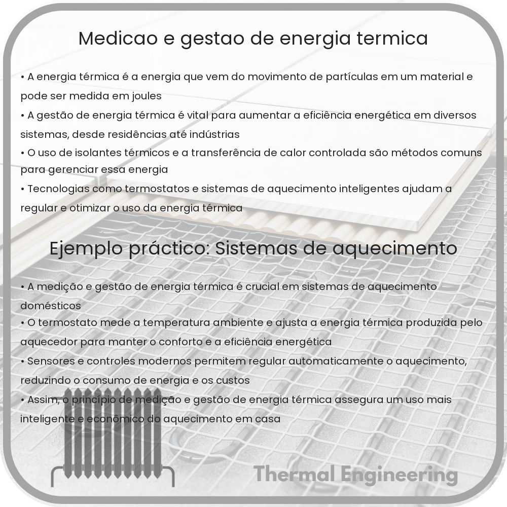 Medição e Gestão de Energia Térmica