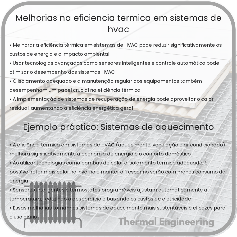Melhorias na Eficiência Térmica em Sistemas de HVAC