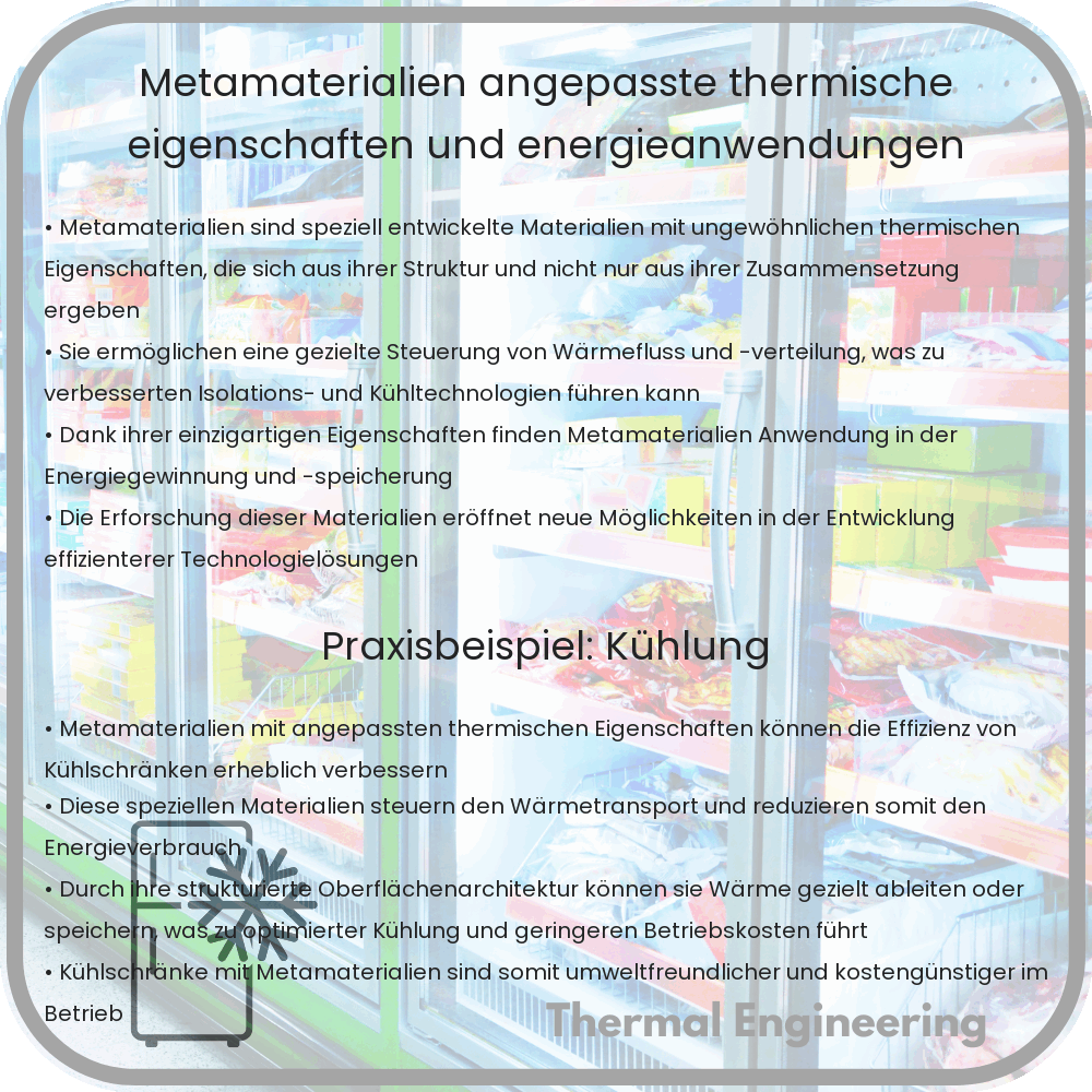 Metamaterialien: Angepasste thermische Eigenschaften und Energieanwendungen