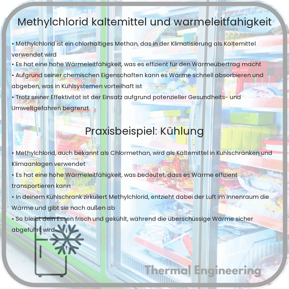 Methylchlorid | Kältemittel und Wärmeleitfähigkeit