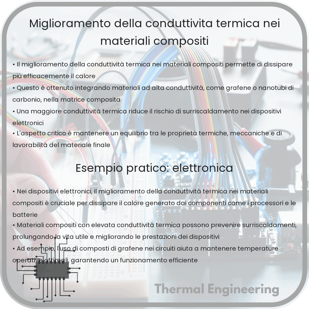 Miglioramento della conduttività termica nei materiali compositi