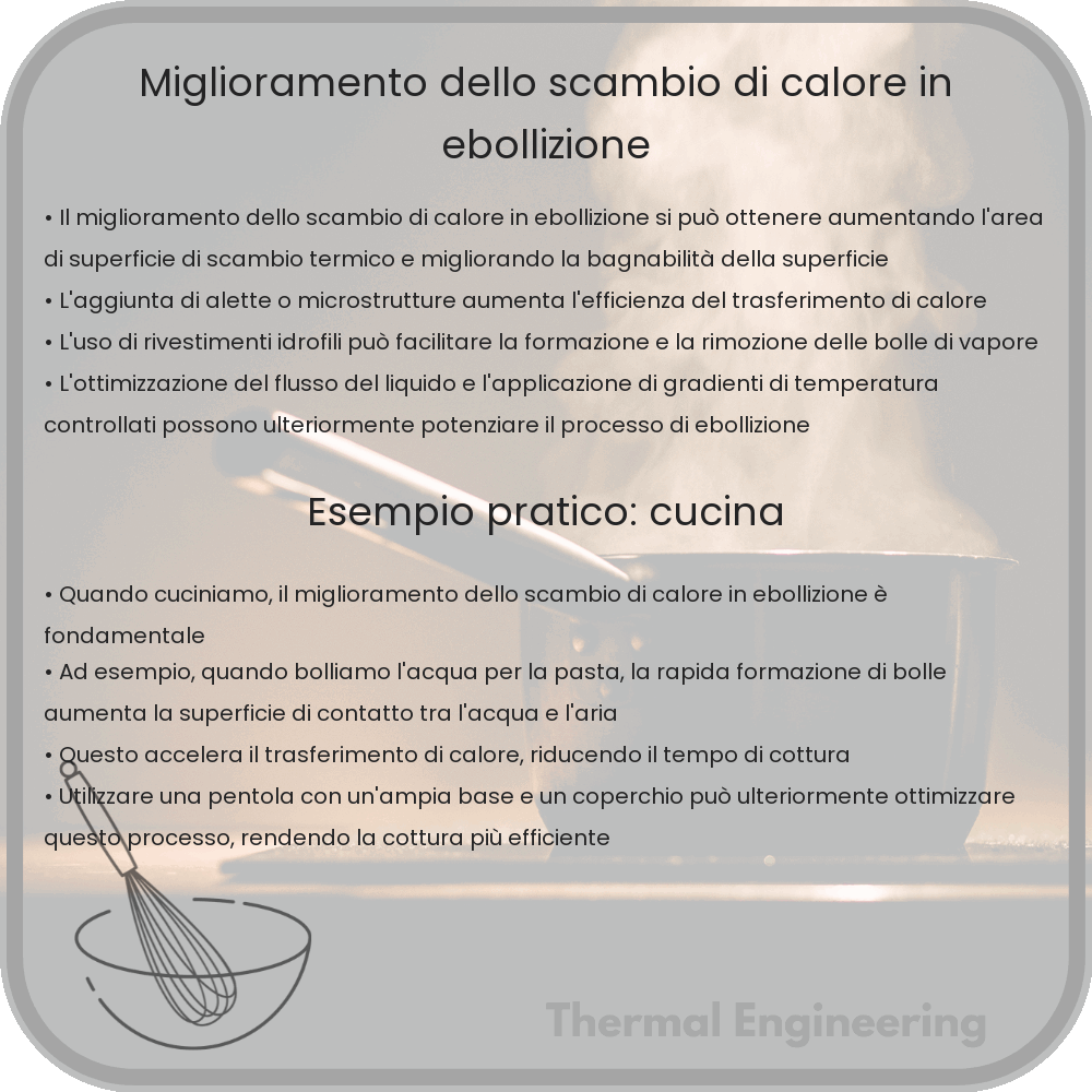 Miglioramento dello scambio di calore in ebollizione