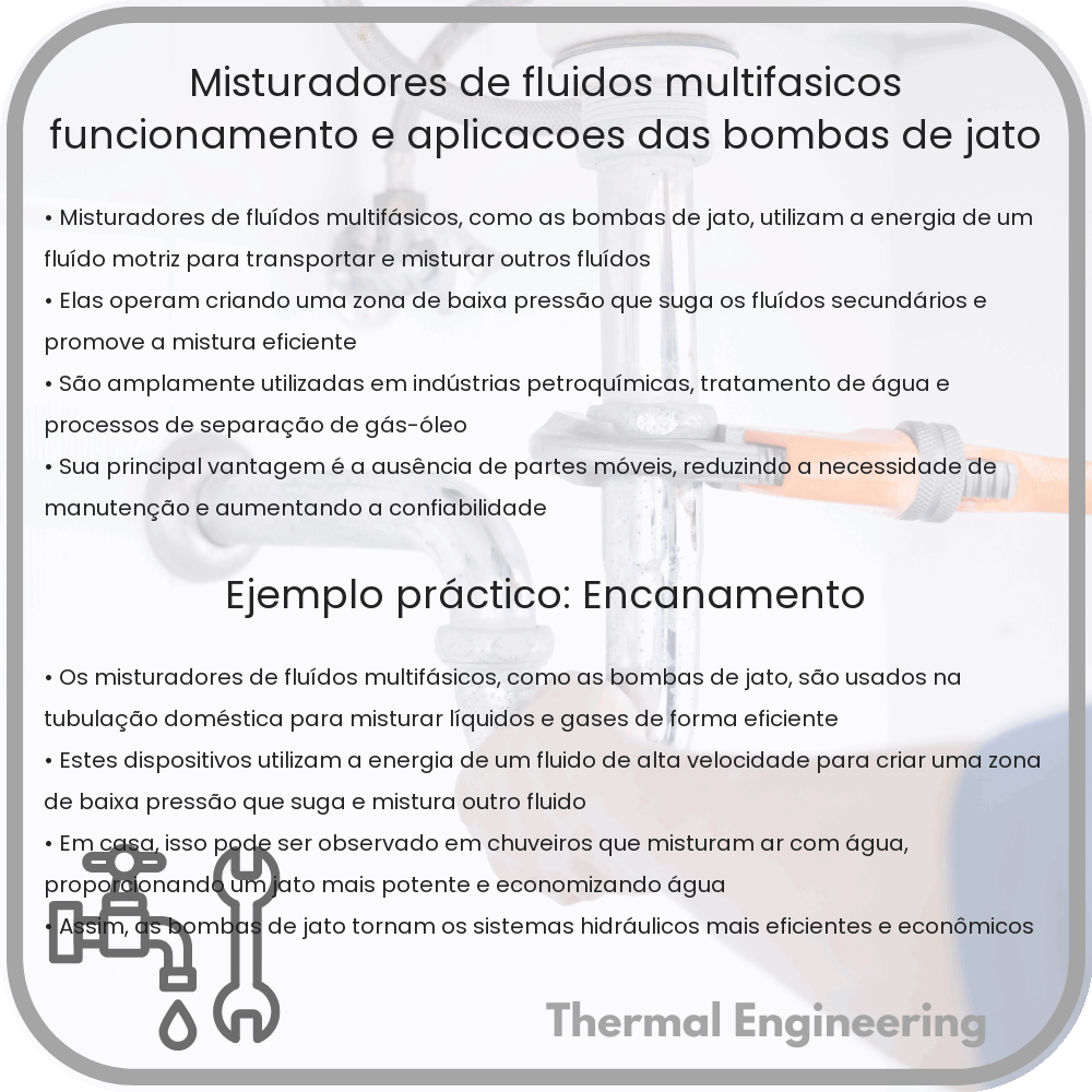 Misturadores de Fluídos Multifásicos: Funcionamento e Aplicações das Bombas de Jato