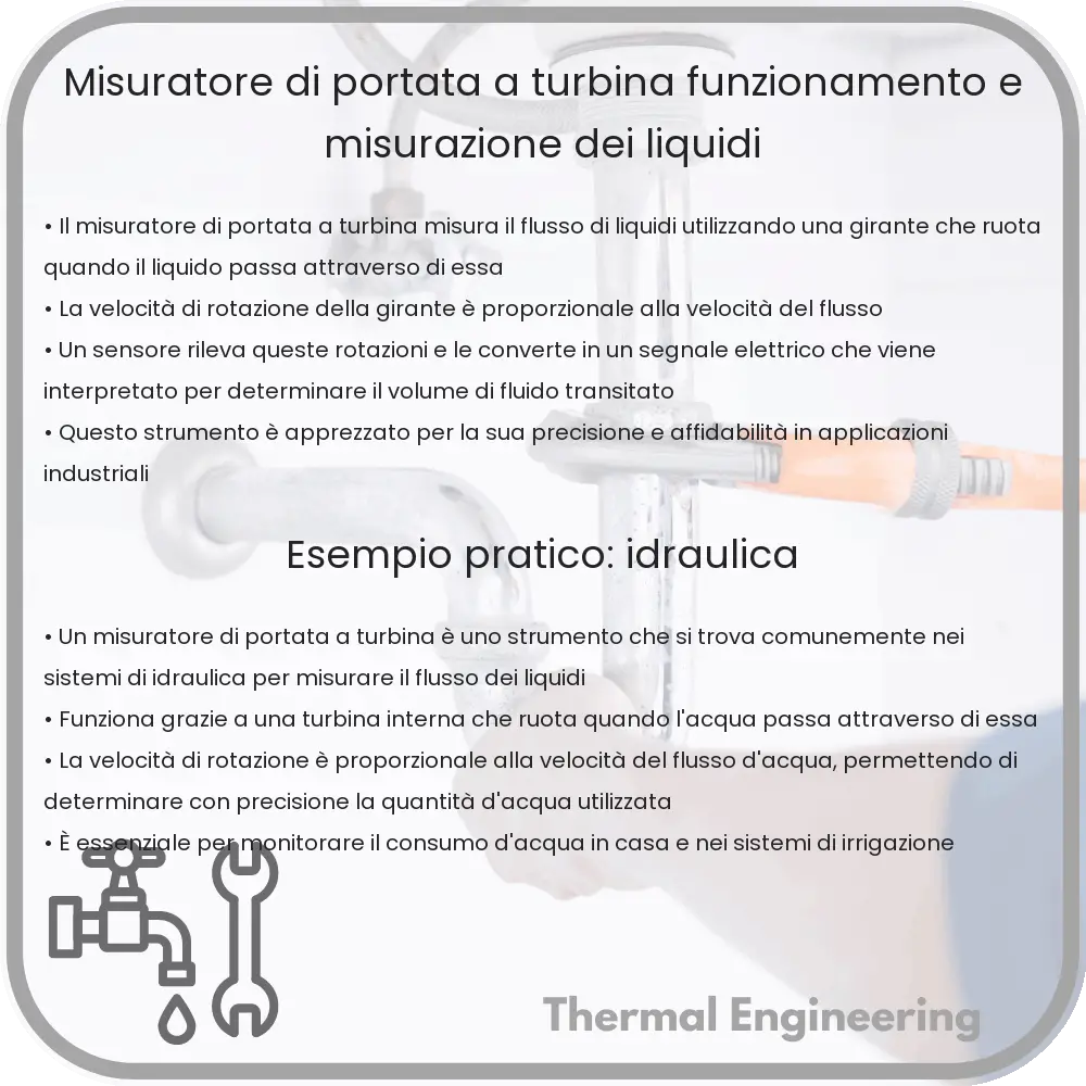Misuratore di Portata a Turbina | Funzionamento e Misurazione dei Liquidi