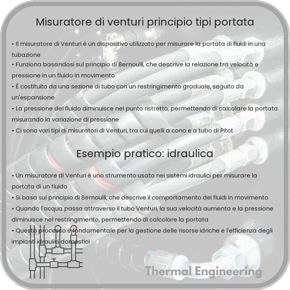 Misuratore di Venturi | Principio, Tipi, Portata