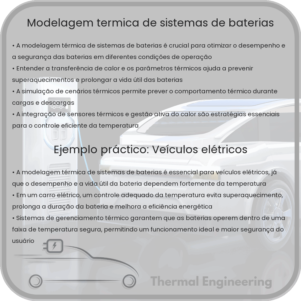 Modelagem Térmica de Sistemas de Baterias
