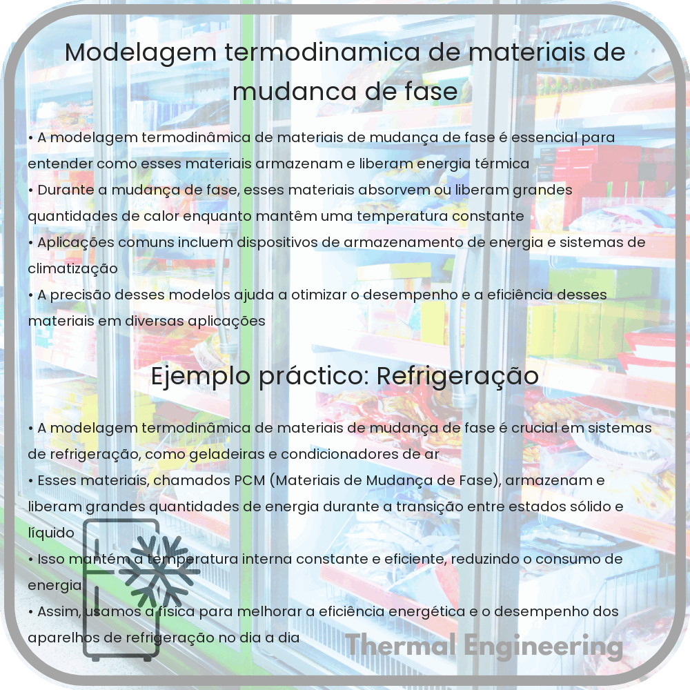 Modelagem Termodinâmica de Materiais de Mudança de Fase