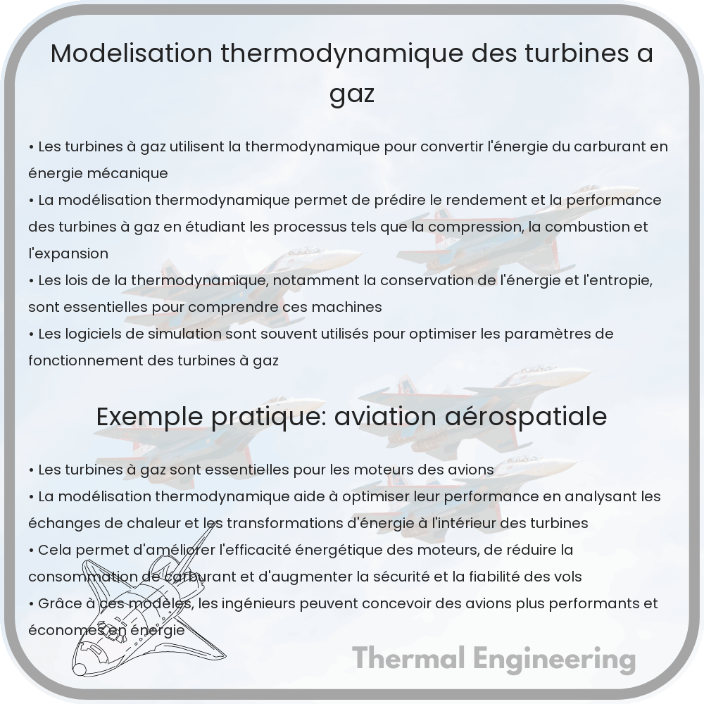 Modélisation thermodynamique des turbines à gaz