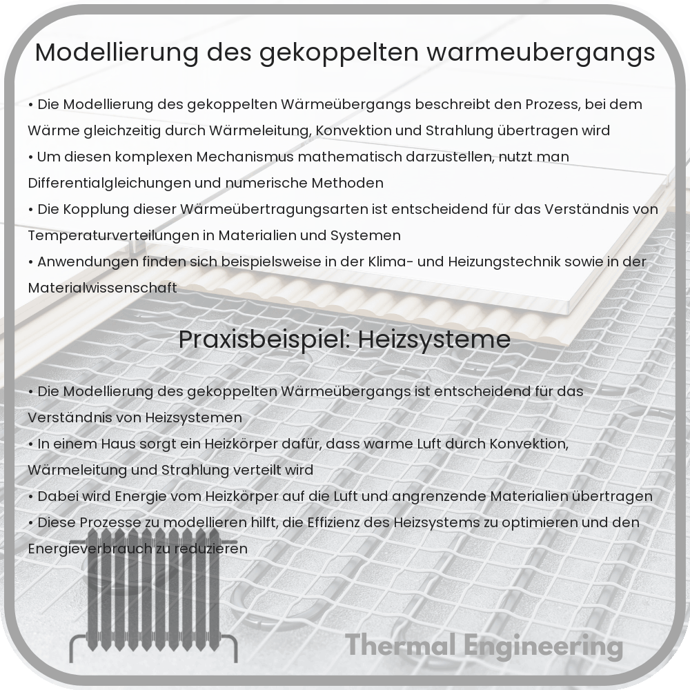 Modellierung des gekoppelten Wärmeübergangs