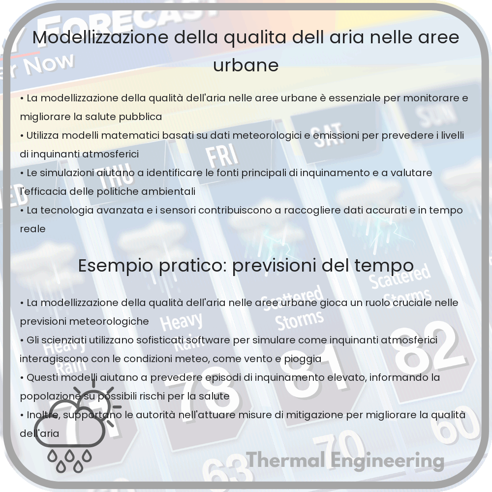 Modellizzazione della qualità dell'aria nelle aree urbane