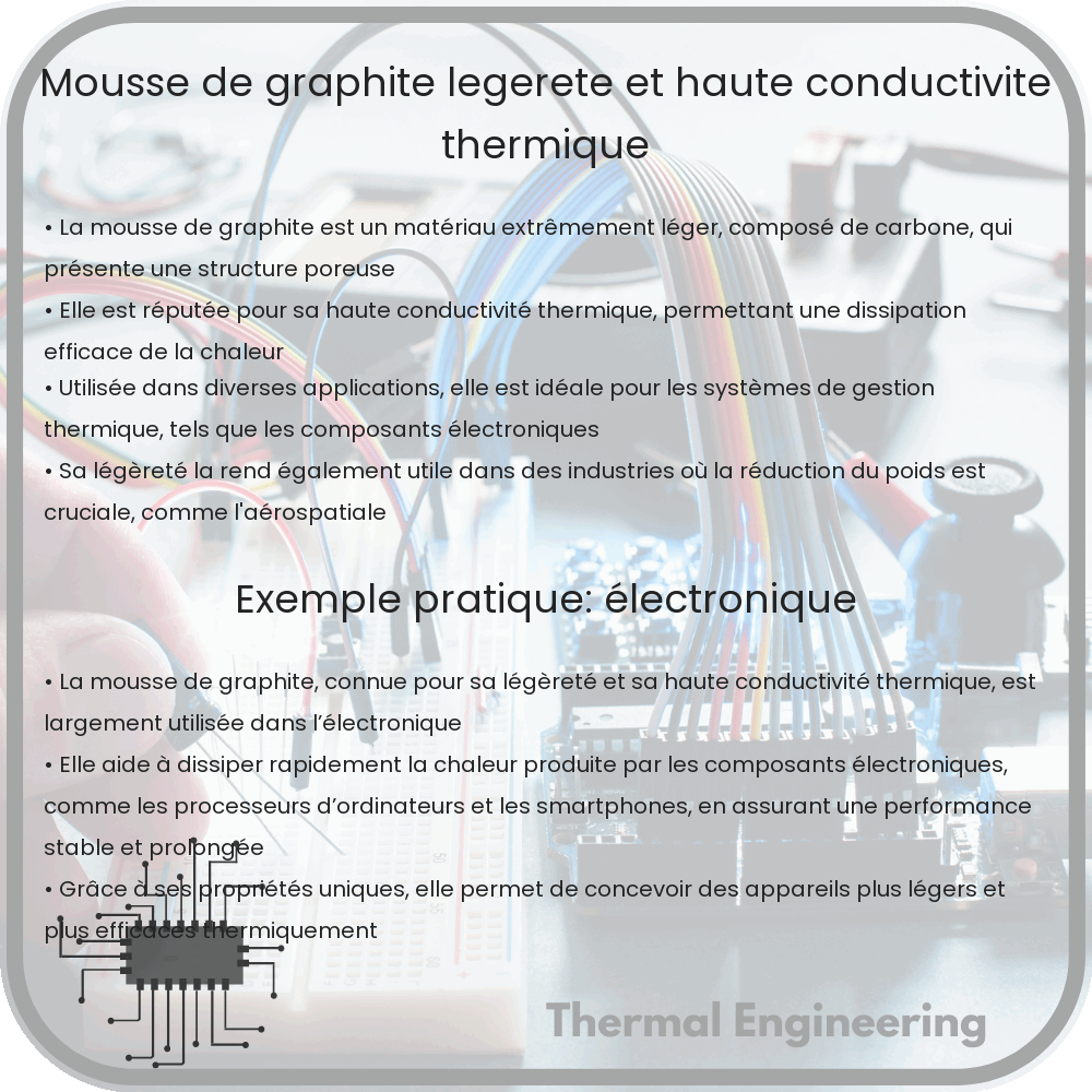 Mousse de Graphite | Légèreté et Haute Conductivité Thermique