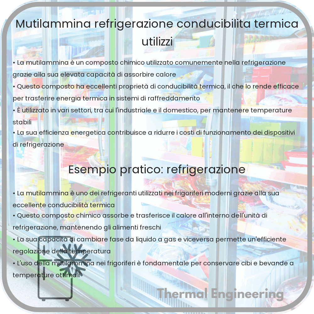 Mutilammina | Refrigerazione, Conducibilità Termica & Utilizzi