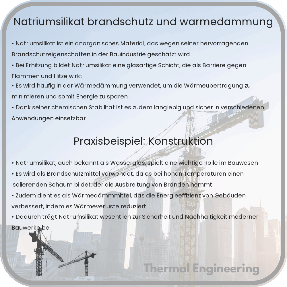 Natriumsilikat: Brandschutz und Wärmedämmung