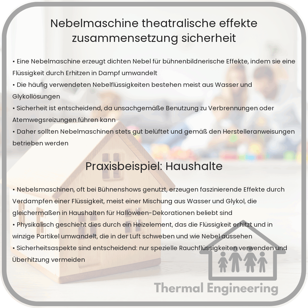 Nebelmaschine | Theatralische Effekte, Zusammensetzung & Sicherheit