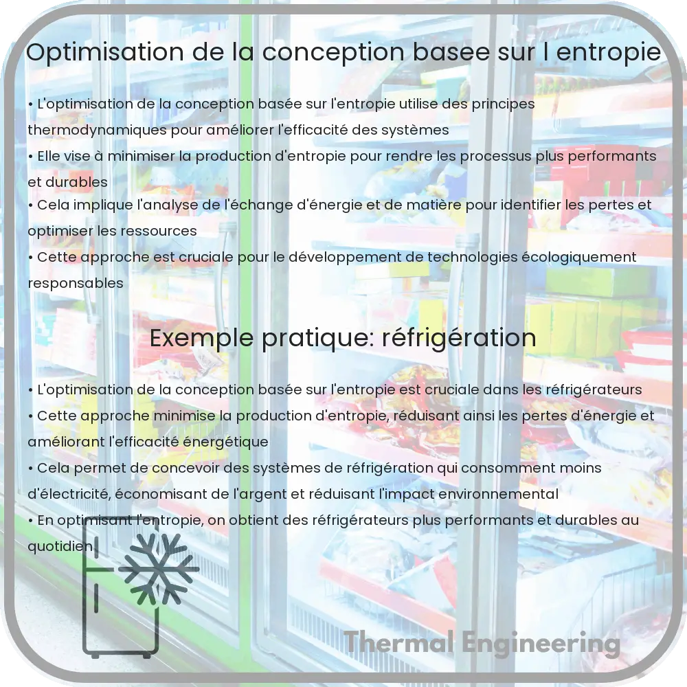 Optimisation de la conception basée sur l'entropie
