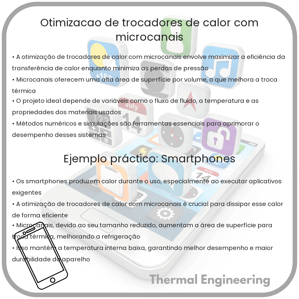 Otimização de trocadores de calor com microcanais