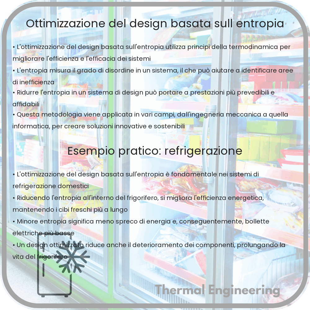 Ottimizzazione del design basata sull'entropia