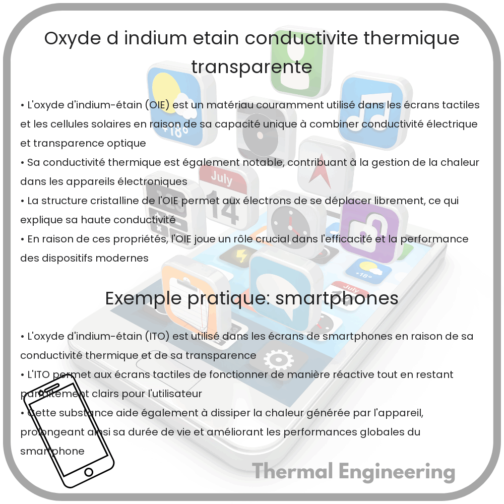 Oxyde d'Indium-Étain | Conductivité Thermique Transparente