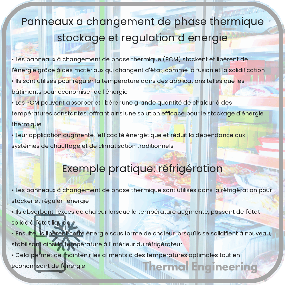 Panneaux à Changement de Phase Thermique | Stockage et Régulation d'Énergie