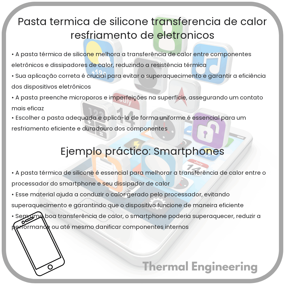Pasta Térmica de Silicone | Transferência de Calor, Resfriamento de Eletrônicos