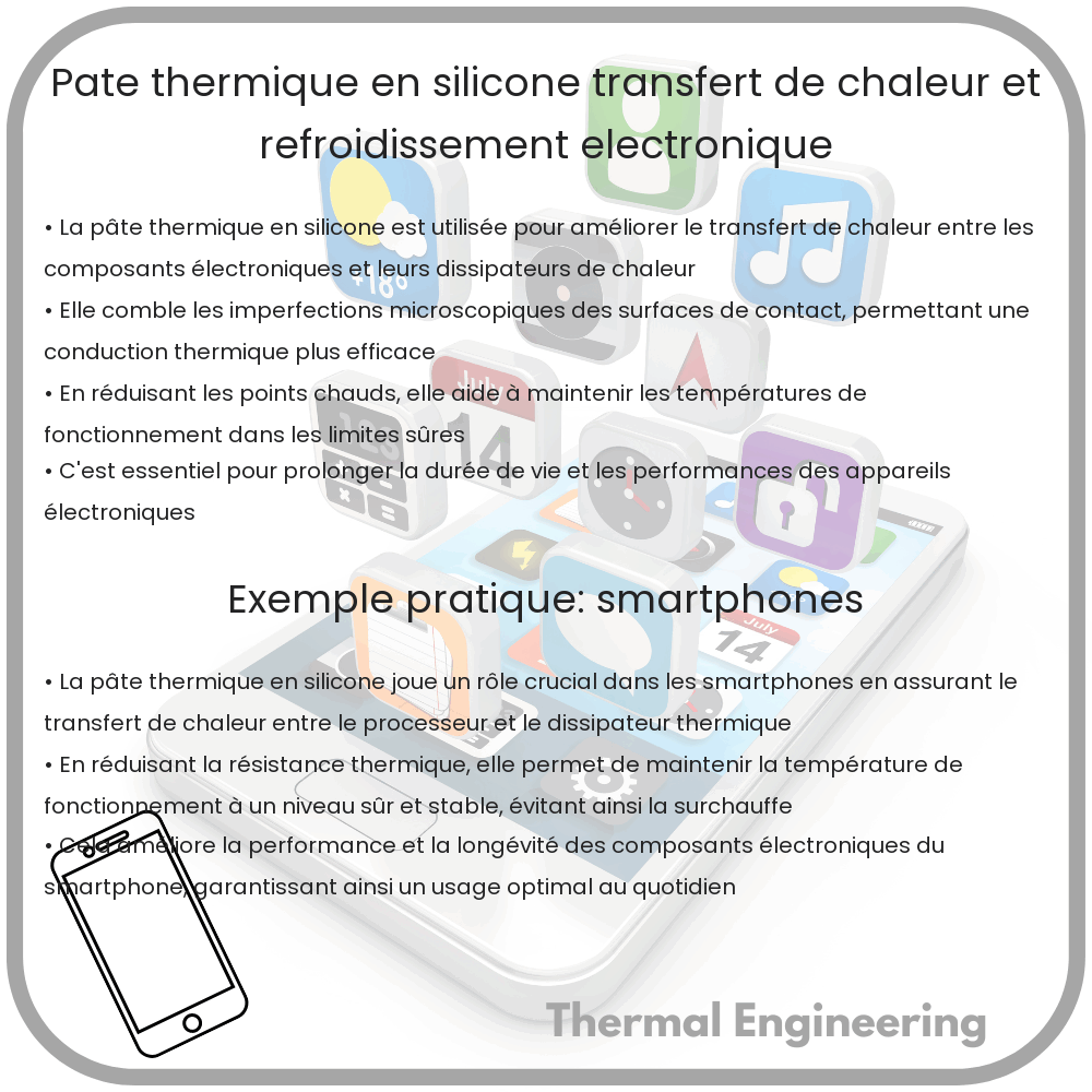 Pâte Thermique en Silicone | Transfert de Chaleur et Refroidissement Électronique