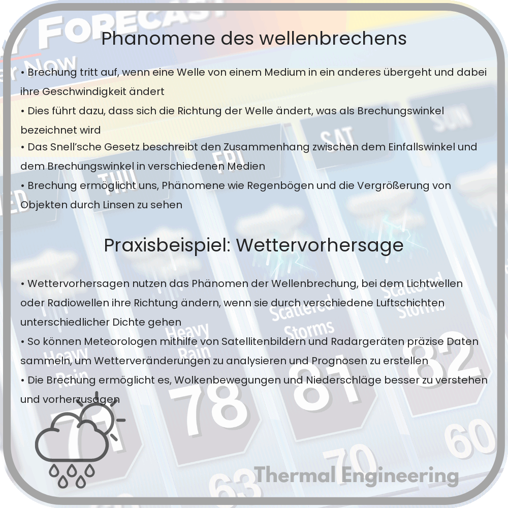 Phänomene des Wellenbrechens