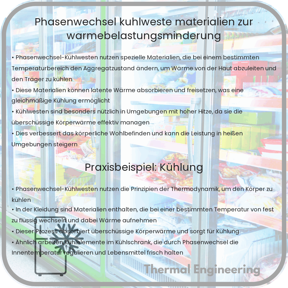 Phasenwechsel-Kühlweste | Materialien zur Wärmebelastungsminderung