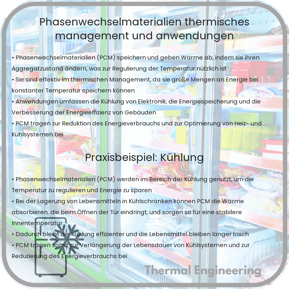 Phasenwechselmaterialien: Thermisches Management und Anwendungen