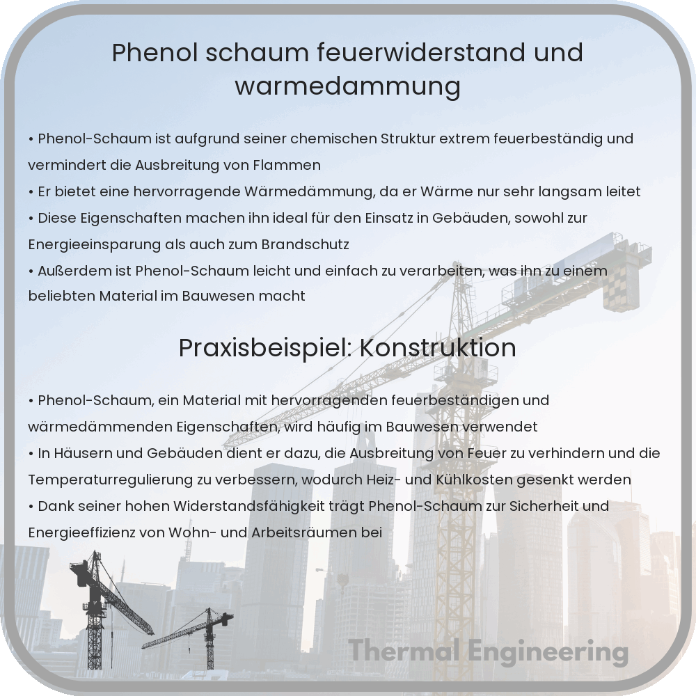 Phenol-Schaum: Feuerwiderstand und Wärmedämmung