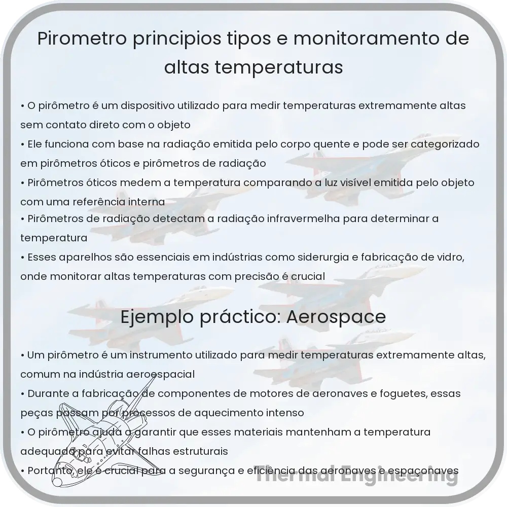 PIRÔMETRO | PRINCÍPIOS, TIPOS E MONITORAMENTO DE ALTAS TEMPERATURAS