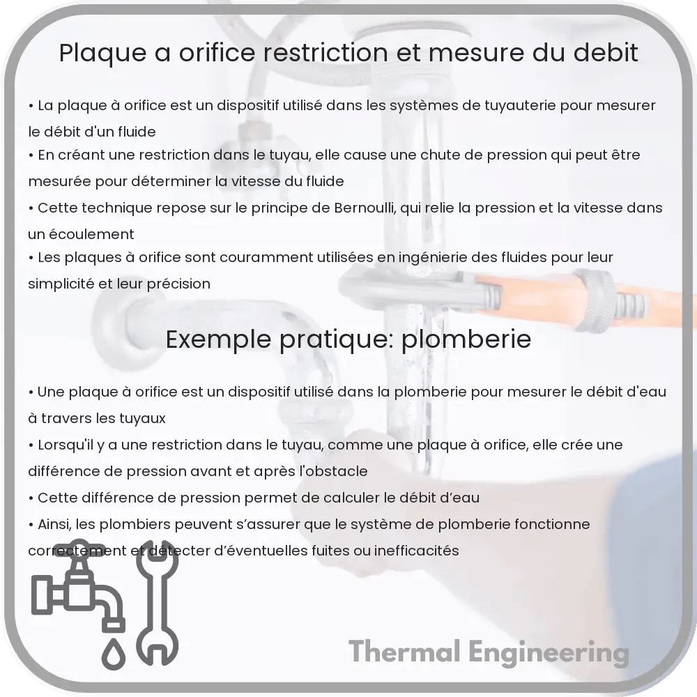 Plaque à Orifice | Restriction et Mesure du Débit