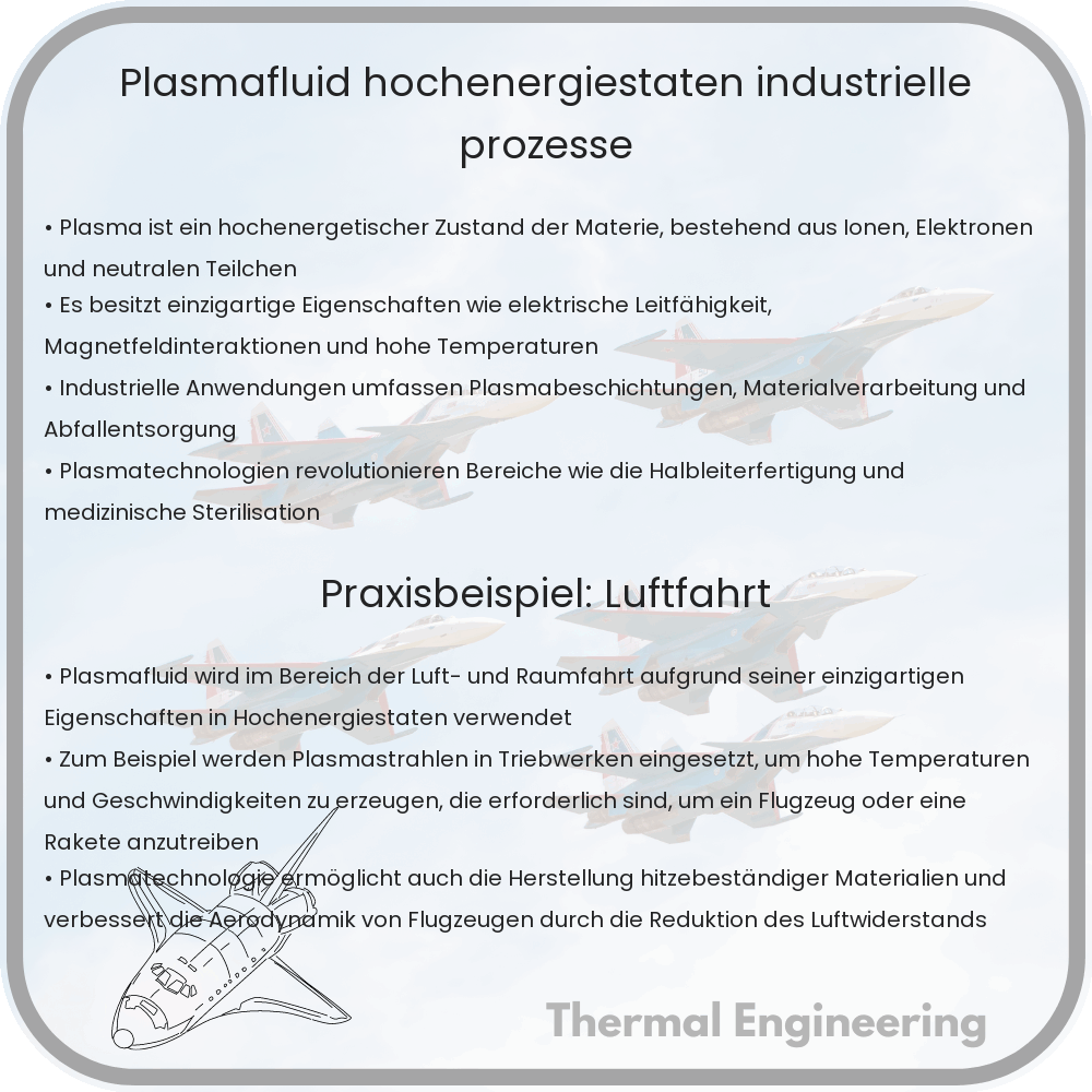 Plasmafluid: Hochenergiestaten & industrielle Prozesse