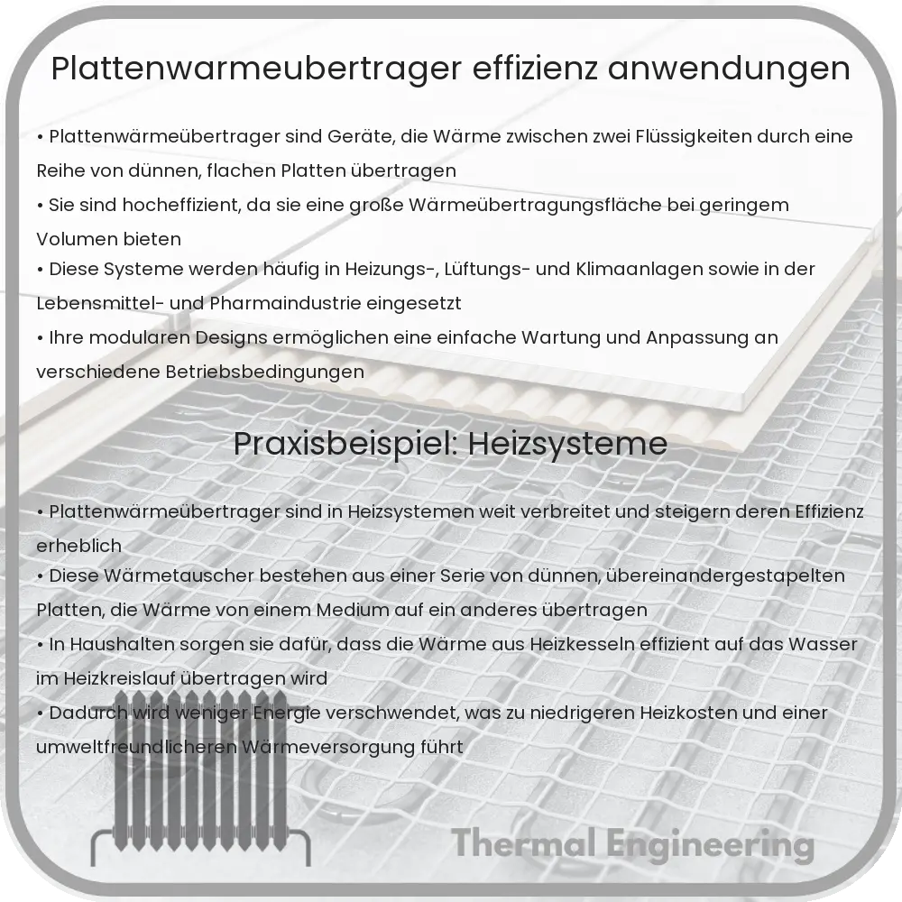 Plattenwärmeübertrager | Effizienz & Anwendungen