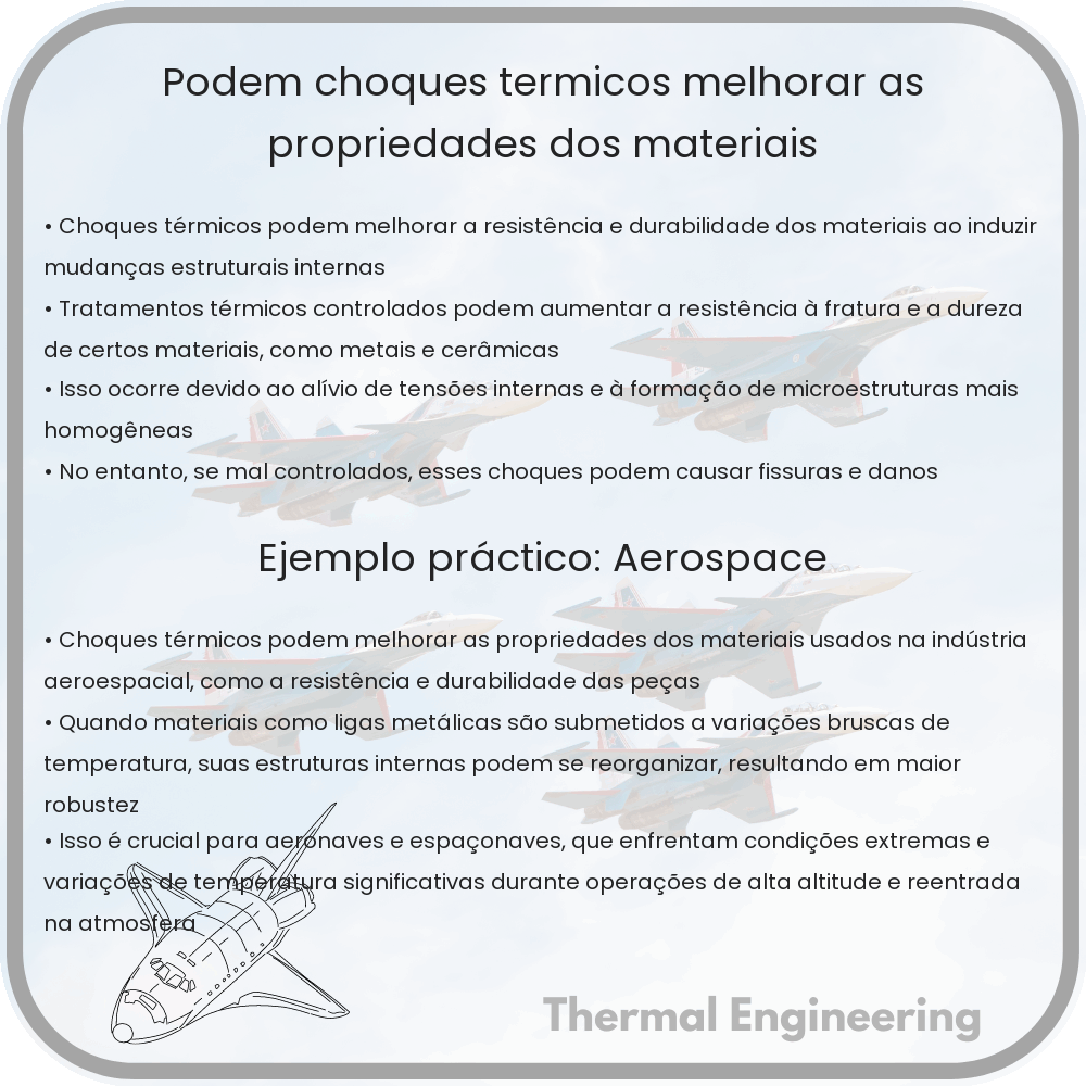 Podem choques térmicos melhorar as propriedades dos materiais?
