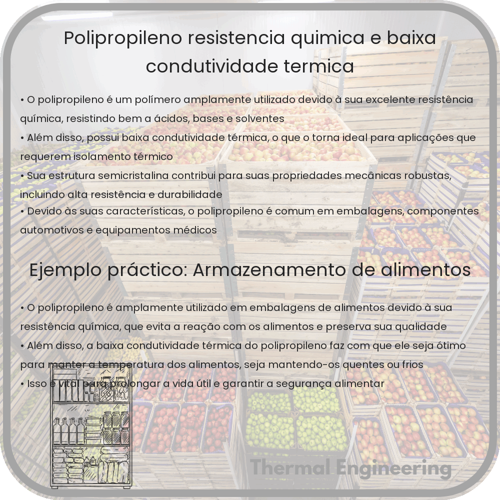 Polipropileno | Resistência Química e Baixa Condutividade Térmica