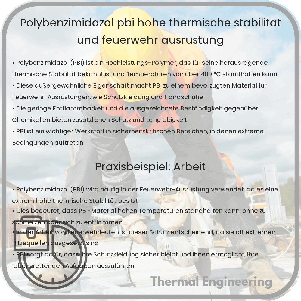 Polybenzimidazol (PBI) | Hohe thermische Stabilität und Feuerwehr-Ausrüstung