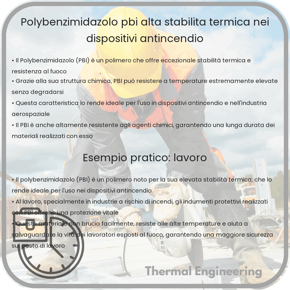 Polybenzimidazolo (PBI) | Alta Stabilità Termica nei Dispositivi Antincendio