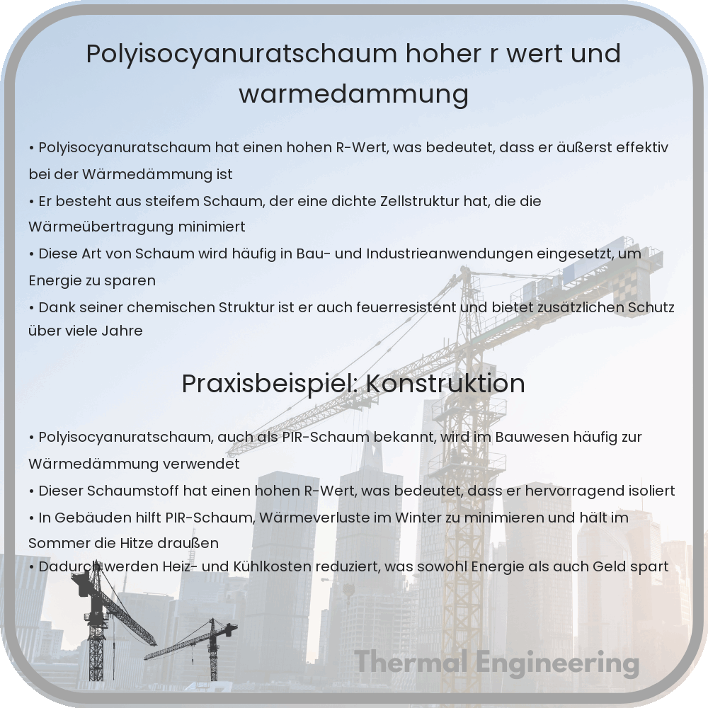 Polyisocyanuratschaum | Hoher R-Wert und Wärmedämmung