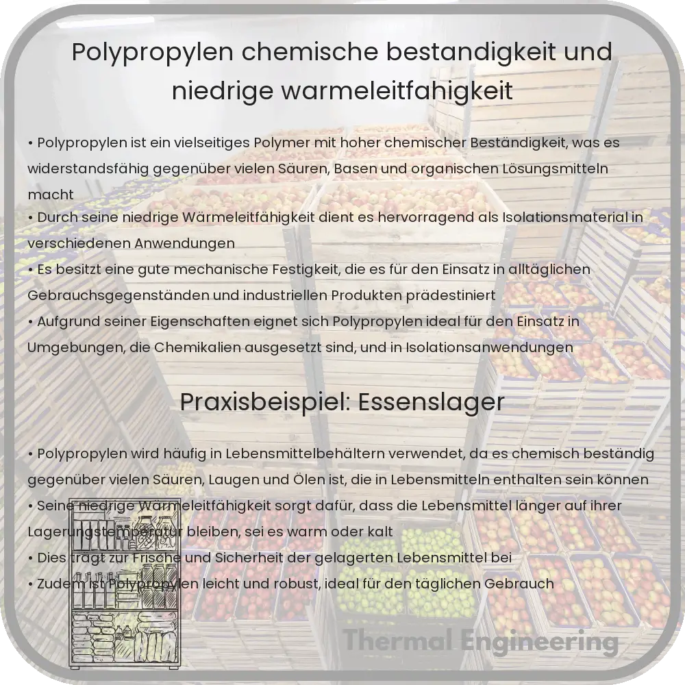 Polypropylen | Chemische Beständigkeit und niedrige Wärmeleitfähigkeit