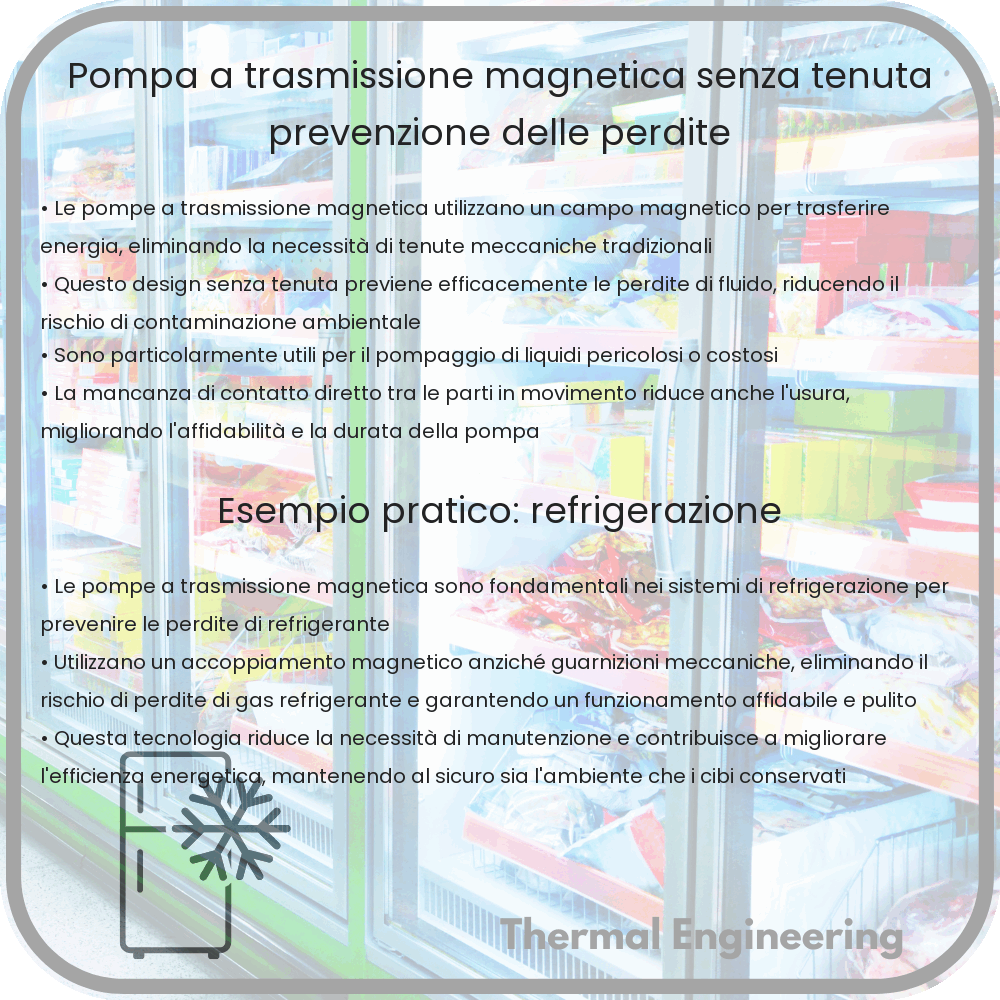 Pompa a Trasmissione Magnetica | Senza Tenuta, Prevenzione delle Perdite
