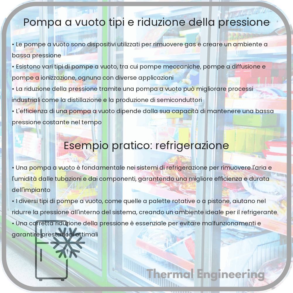 Pompa a Vuoto | Tipi e Riduzione della Pressione
