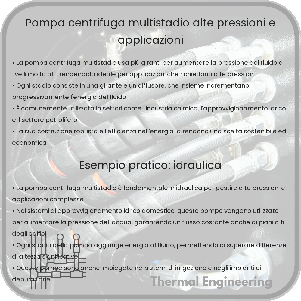 Pompa Centrifuga Multistadio | Alte Pressioni e Applicazioni