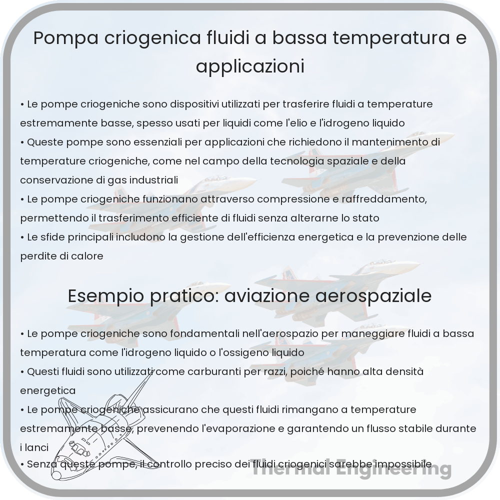 Pompa Criogenica | Fluidi a Bassa Temperatura e Applicazioni
