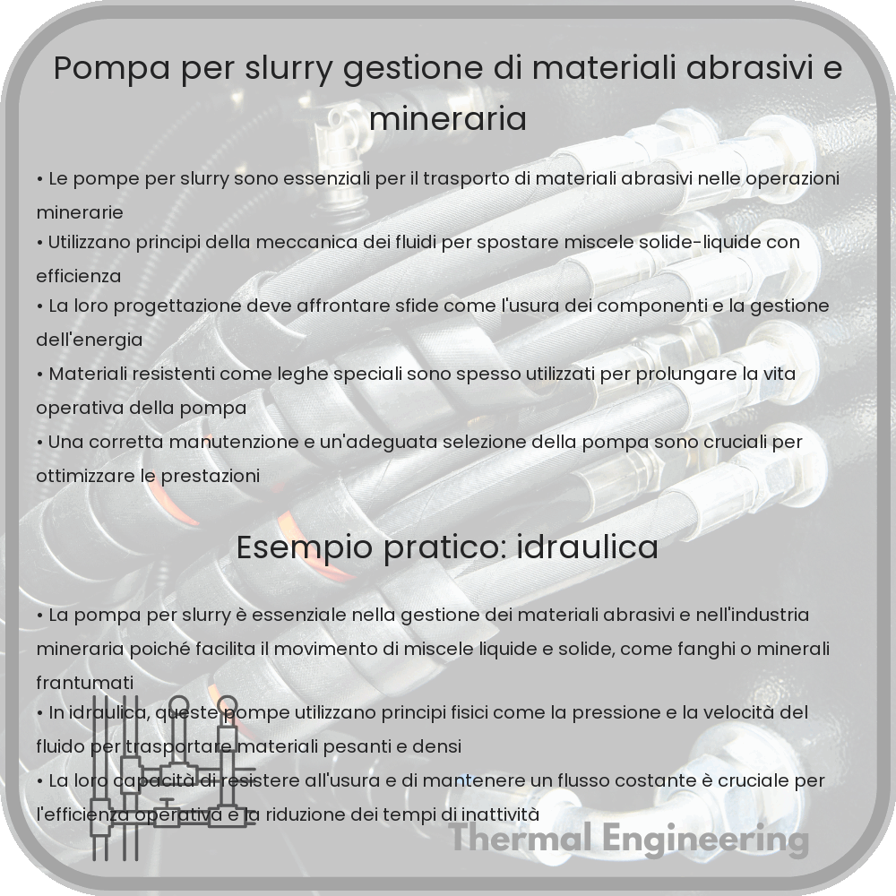 Pompa per Slurry | Gestione di Materiali Abrasivi e Mineraria