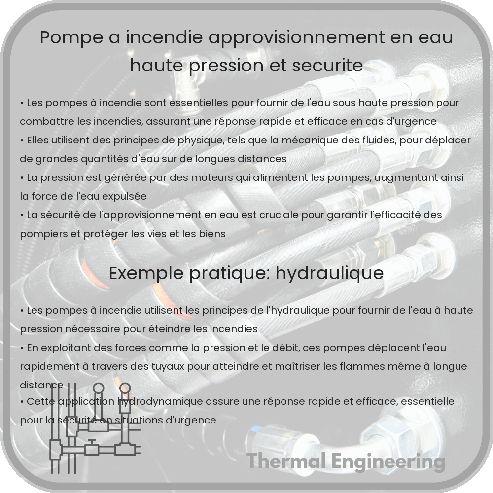 Pompe à incendie | Approvisionnement en eau haute pression et sécurité